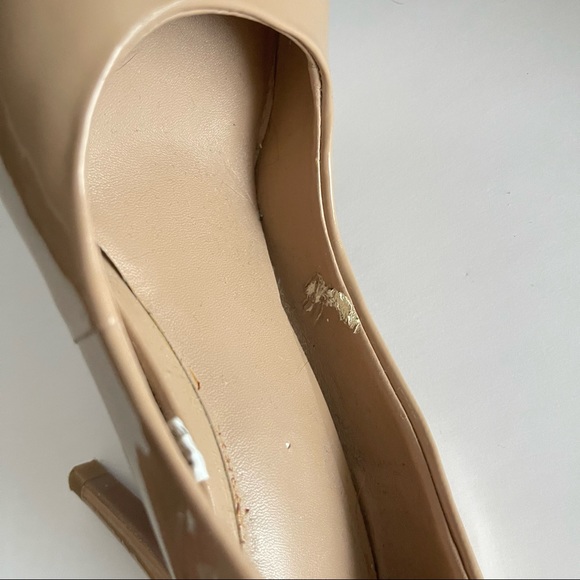 Mossimo nude heels with high gloss patent leather look, size 6 - Picture 7 of 8